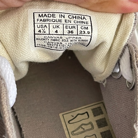 Polo Ralph Lauren gray canvas sneakers shoes - Picture 10 of 12